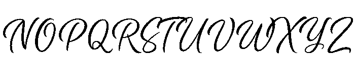 Byliner Script PERSONAL USE Regular Font UPPERCASE