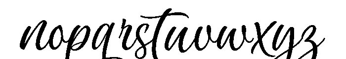 Byliner Script PERSONAL USE Regular Font LOWERCASE