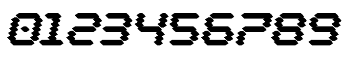 Byte Police Black Italic Font OTHER CHARS