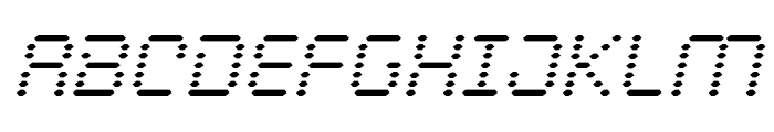 Byte Police Condensed Italic Font UPPERCASE