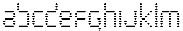 Byte Police Condensed Font LOWERCASE