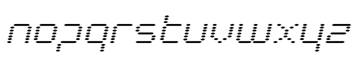 Byte Police Expanded Italic Font LOWERCASE