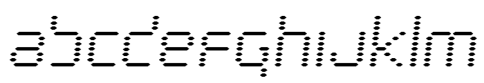 Byte Police Semi-Italic Font LOWERCASE