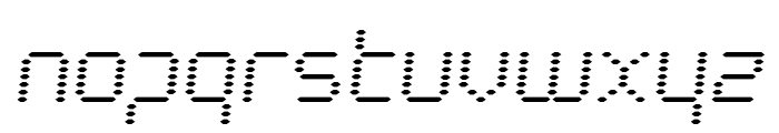Byte Police Semi-Italic Font LOWERCASE