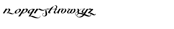 Byron Bold Swash Font LOWERCASE