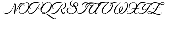Byron Medium Swash Font UPPERCASE