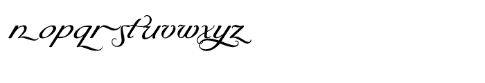 Byron Medium Swash Font LOWERCASE