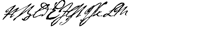 Byron Regular Font UPPERCASE