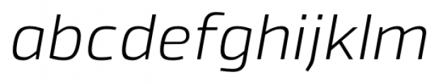 Byker Light Italic Font LOWERCASE