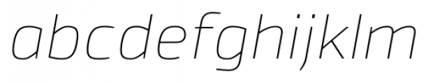 Byker Ultra Light Italic Font LOWERCASE