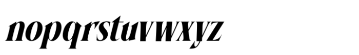 Bycorps Existent Italic Font LOWERCASE