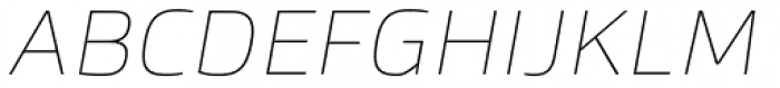 Byker UltraLight Italic Font UPPERCASE