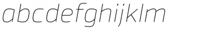 Byker UltraLight Italic Font LOWERCASE