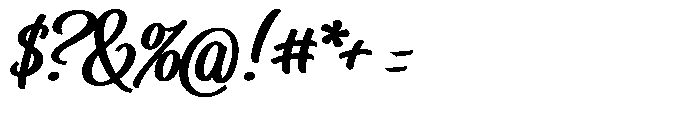 Byliner Script Bold Font OTHER CHARS