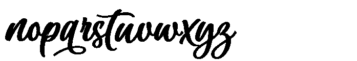 Byliner Script Bold Font LOWERCASE
