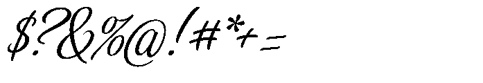 Byliner Script Italic Font OTHER CHARS