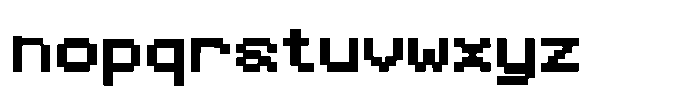 Bynex Bold Font LOWERCASE