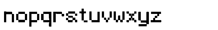 Bynex Regular Font LOWERCASE