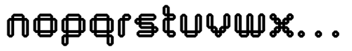 Byte 205 Bold Font LOWERCASE