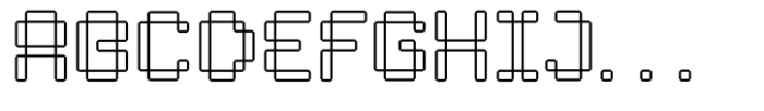 Byte 205 Light Font UPPERCASE