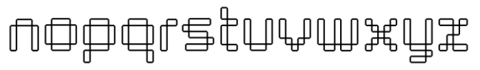 Byte 205 Light Font LOWERCASE