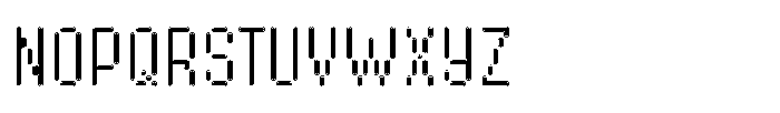 Byte Sans Inline Rounded Font UPPERCASE