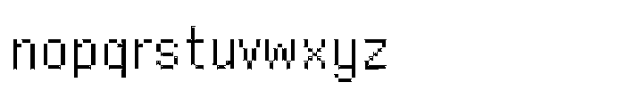 Byte Sans Inline Font LOWERCASE