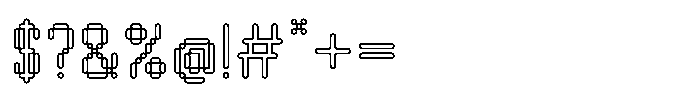 Byte Sans Outline Rounded Font OTHER CHARS