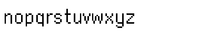 Byte Sans Regular Font LOWERCASE