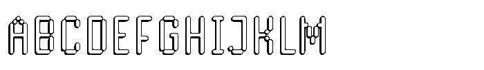 Byte Sans Shadow Rounded Font UPPERCASE