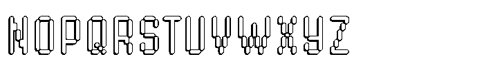 Byte Sans Shadow Rounded Font UPPERCASE