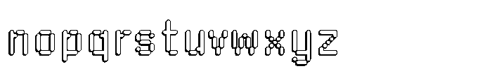 Byte Sans Shadow Rounded Font LOWERCASE