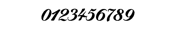 Byron Bold Font OTHER CHARS