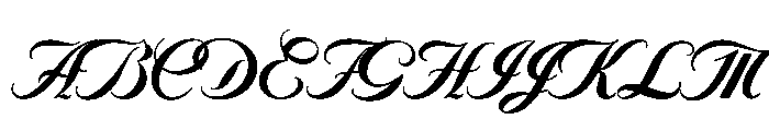 Byron BoldSwash Font UPPERCASE