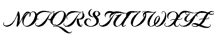 Byron BoldSwash Font UPPERCASE