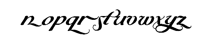 Byron BoldSwash Font LOWERCASE