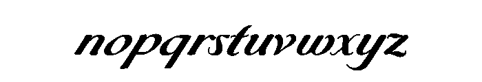 Byron Bold Font LOWERCASE