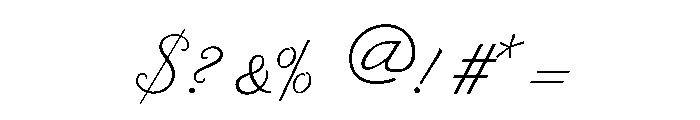 Byron Light Font OTHER CHARS