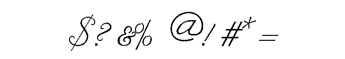 Byron LightSwash Font OTHER CHARS