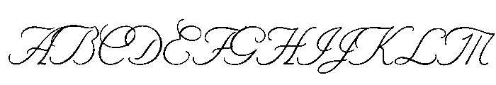 Byron LightSwash Font UPPERCASE