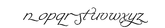 Byron LightSwash Font LOWERCASE