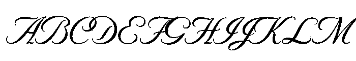Byron Medium Font UPPERCASE
