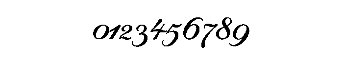 Byron MediumSwash Font OTHER CHARS