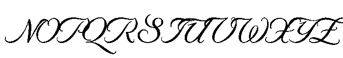 Byron MediumSwash Font UPPERCASE