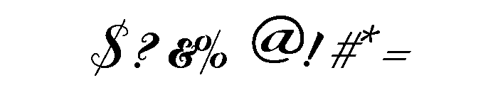 Byron Bold Swash Font OTHER CHARS