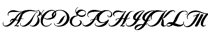 Byron Bold Swash Font UPPERCASE