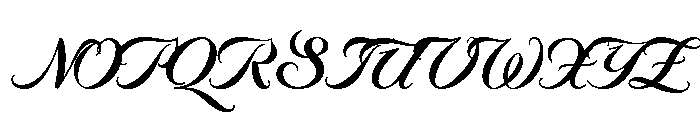 Byron Bold Swash Font UPPERCASE