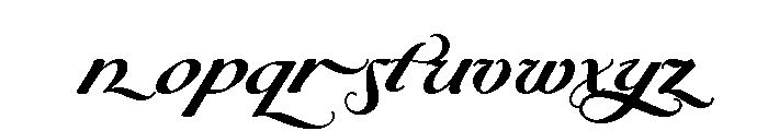 Byron Bold Swash Font LOWERCASE