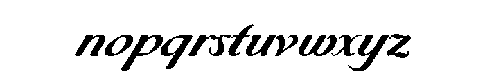 Byron Bold Font LOWERCASE