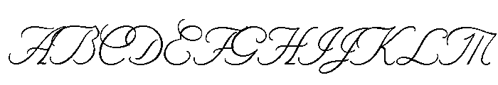 Byron Light Swash Font UPPERCASE